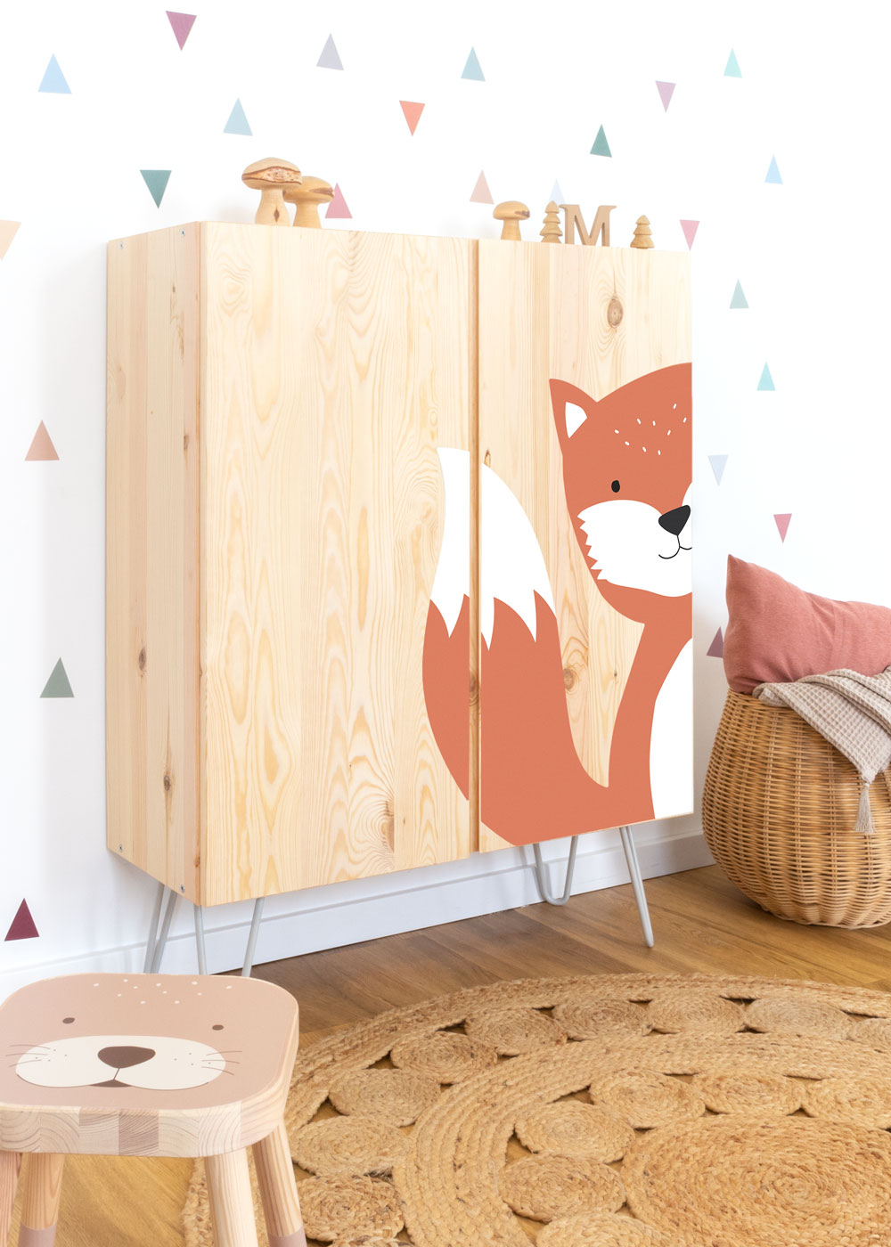 stickerset ikea ivar schrank tierig fuchs 1