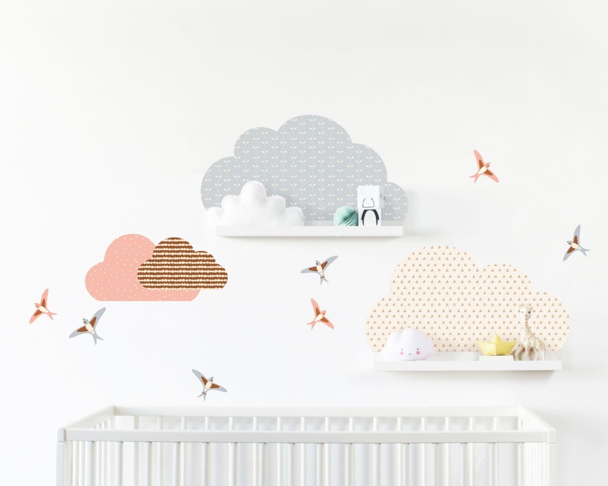 Babyzimmer Mädchen Wolken